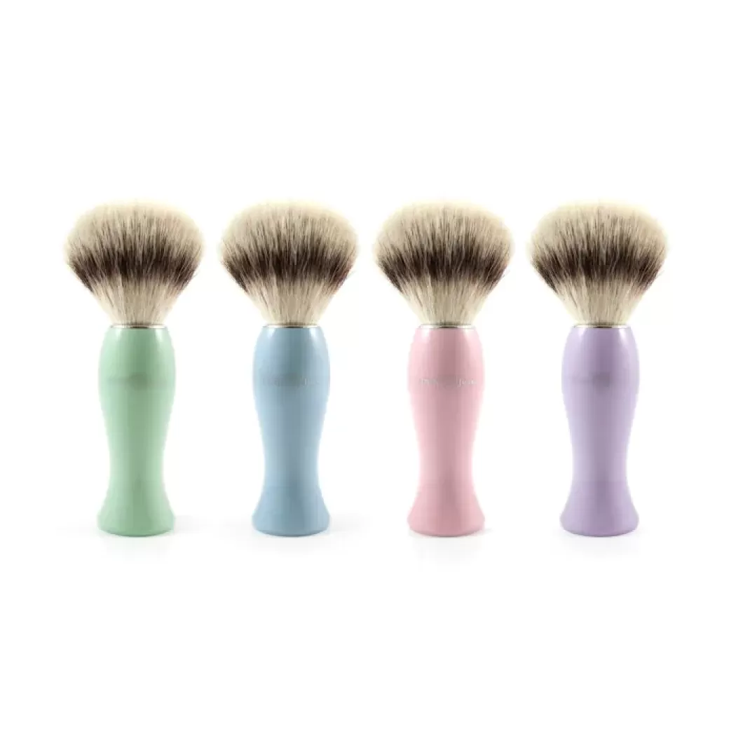 Edwin Jagger Lady\'s Shaving Brush Synthetic Silver Tip Green