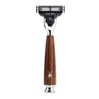 3-blade razor from MÜHLE, Gillette® Mach3®, handle material steamed ash 