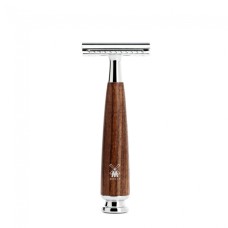 Safety razor from MÜHLE, closed comb, handle material steamed ash 