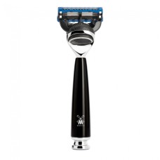 RYTMO 5-blade razor from MÜHLE, Gillette® Fusion™, handle material high-grade resin black 