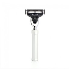TRAVEL 3-blade razor from MÜHLE, Gillette® Mach3®, handle made of anodised aluminium 