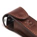 MÜHLE leather pouch for traveling, brown 