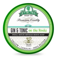 Stirling Soap Company shaving soap Gin & Tonic on the rocks 170ml 