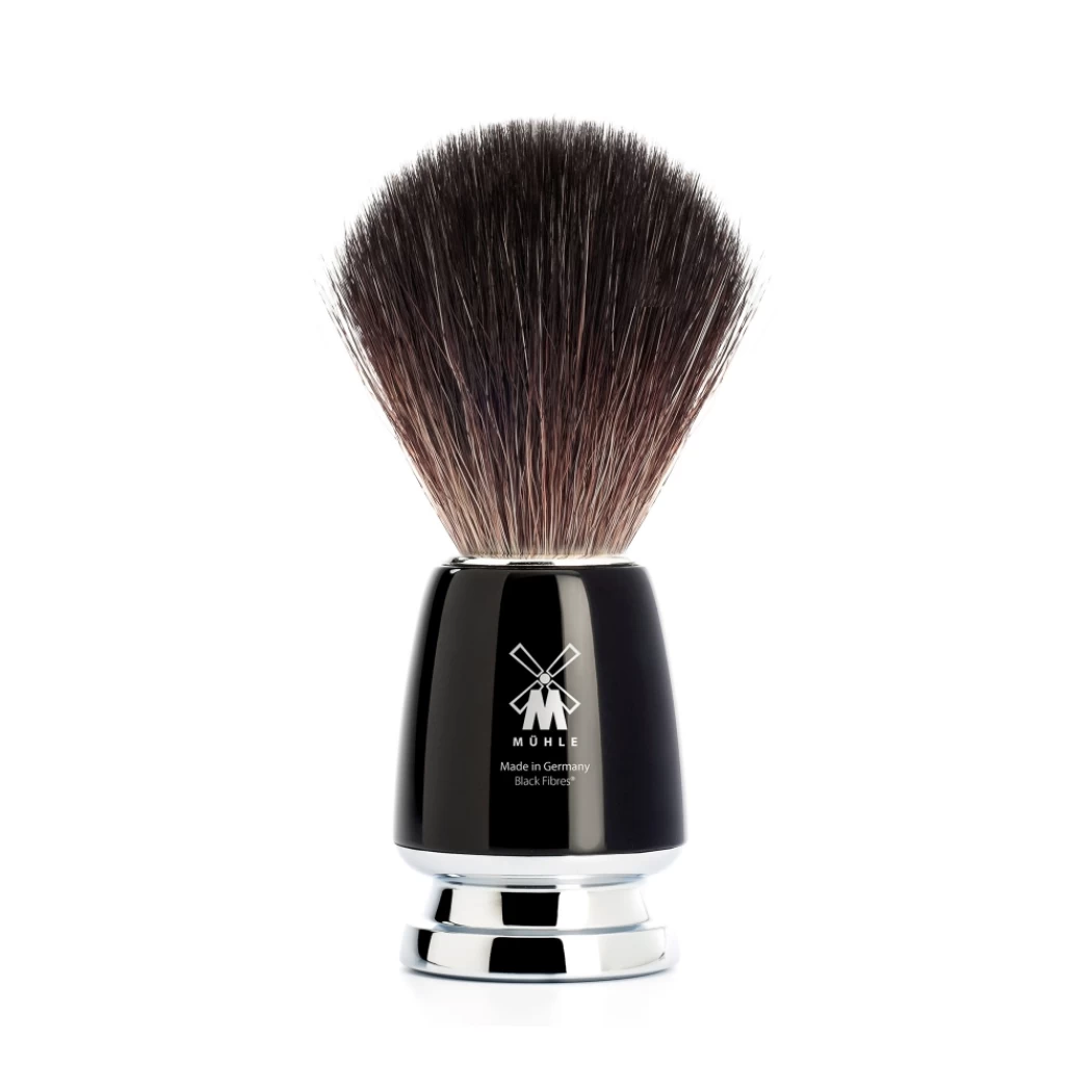 Четка за бръснене MÜHLE, изкуствен косъм (Black Fibre®), метална дръжка от висококачествена смола, серия RYTMO