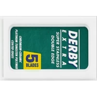 5 λεπίδες διπλής ακμής από την DERBY EXTRA για ξυράφια ασφαλείας 