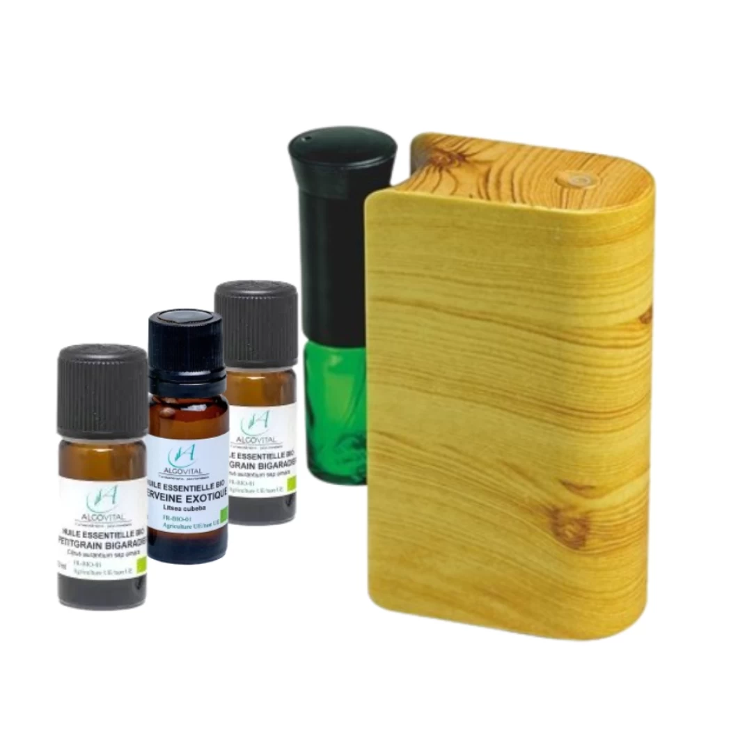 SET CADOU Difuzor mobil + 3 uleiuri esențiale