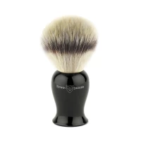 Четка за бръснене Edwin Jagger Plaza Ebony с изкуствен косъм (Synthetic Silver Tip) 