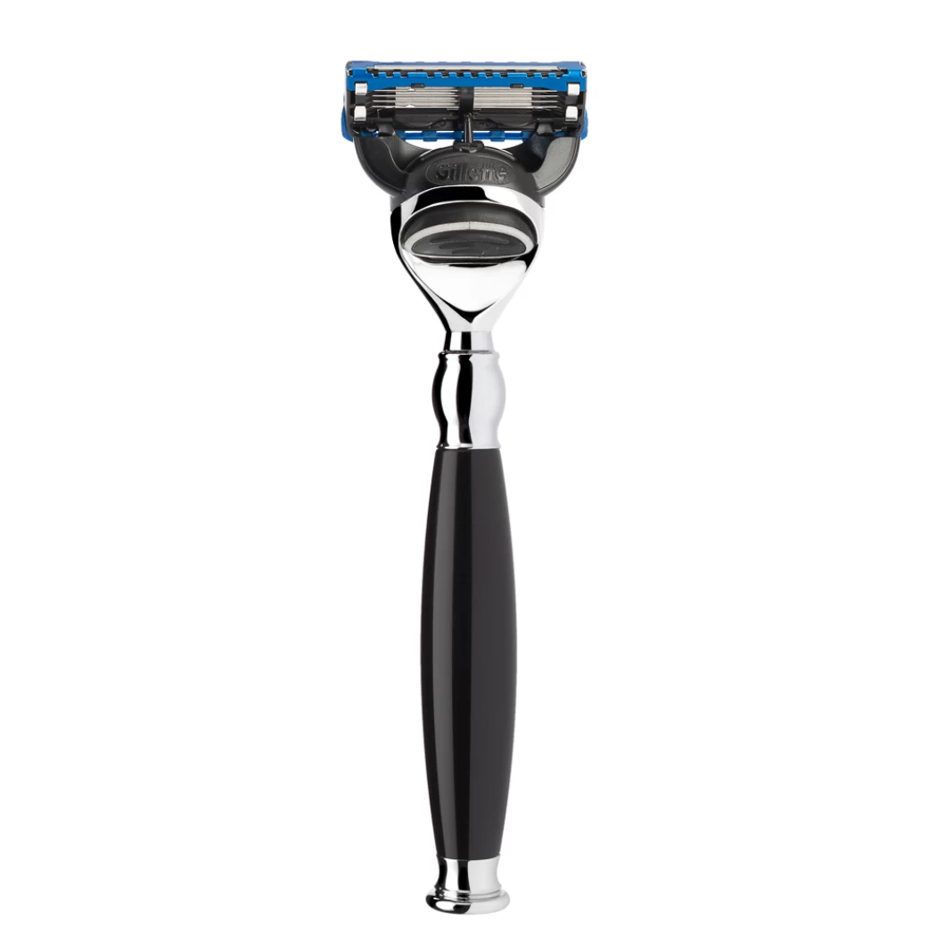 5-blade razor from MÜHLE, Gillette® Fusion™, handle material high-grade resin black 