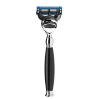 Ξυράφι 5 λεπίδων από MÜHLE, Gillette® Fusion™, υλικό λαβής υψηλής ποιότητας ρητίνη μαύρο 