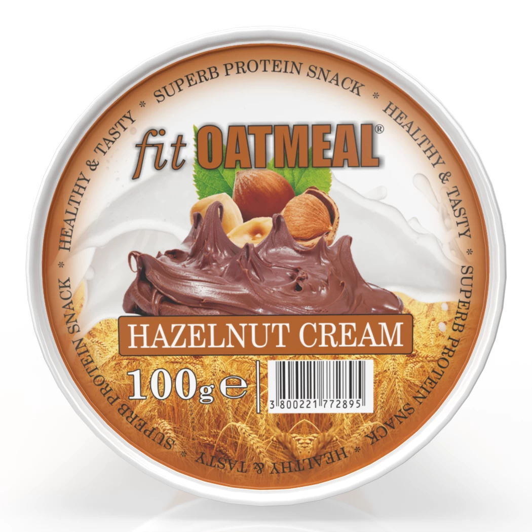 fit Proteină din FĂINĂ DE OVĂZ - 95g Ciocolată cu alune 
